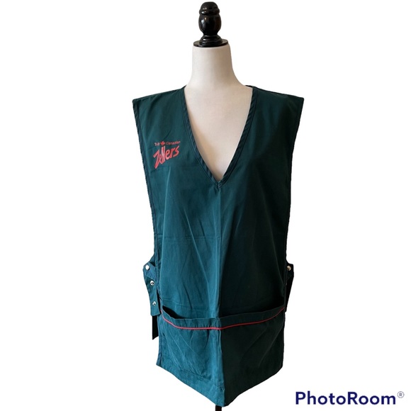 Vintage Other - Zellers uniform vintage 90s retail employee green smock Hudson’s Bay